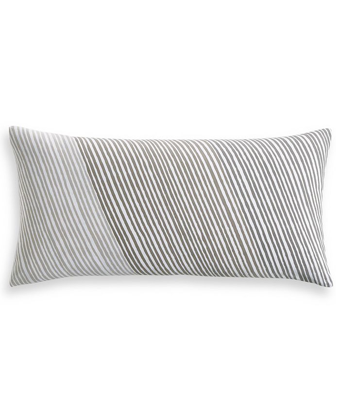 Charter Club Diagonal Stripe 12 X 24 Decorative Pillow Created For Macy S Reviews Decorative Throw Pillows Bed Bath Macy S