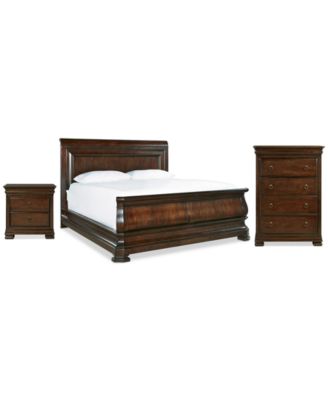 Reprise Cherry Bedroom Furniture, 3-Pc. Set (Queen Bed, Nightstand & Chest) 