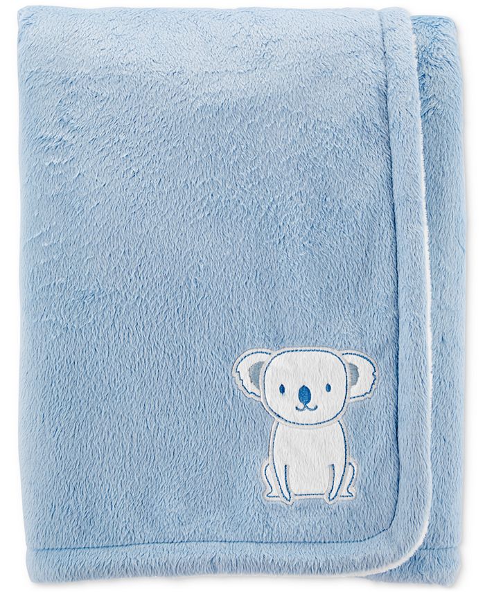 Carter's 1pc Baby Boy Plush Blanket - Blue main image 0