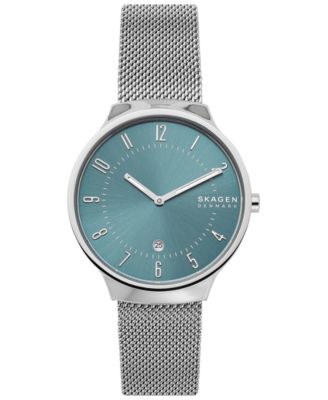 Skagen - Men's Grenen Stainless Steel Mesh Bracelet Watch 38mm
