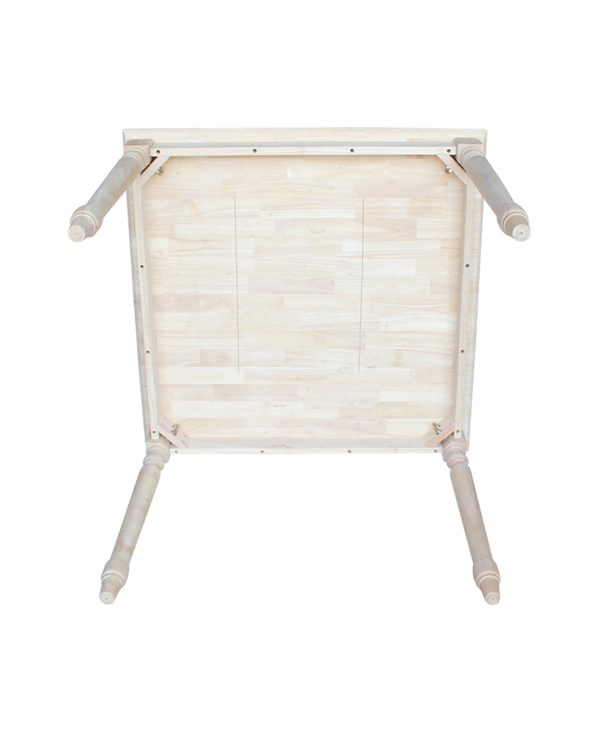 International Concepts Solid Wood Top Table - Turned Legs