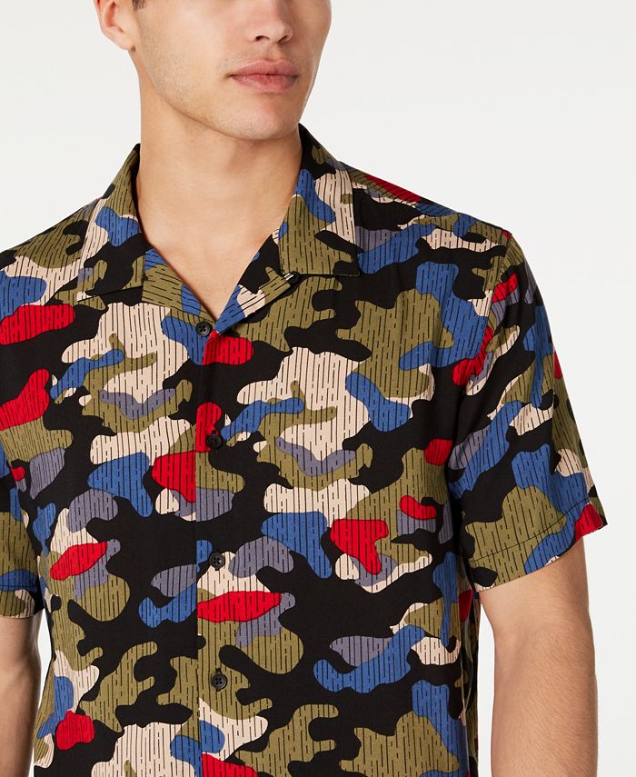 American Rag Men's Camo Rain Shirt, Created for Macy's - Macy's