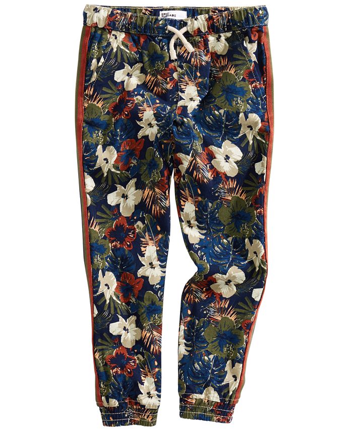 Epic Threads Toddler Boys Floral Twill Jogger Pants, Created for Macy's ...