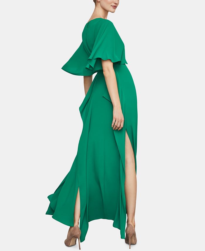 BCBGMAXAZRIA Ruffled Georgette Maxi Dress - Macy's