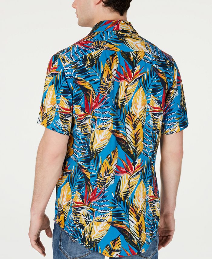 GUESS Men's Rogan Tropical Shirt & Reviews - Casual Button-Down Shirts ...