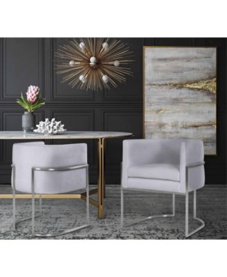 Giselle Dining Chair - Silver Frame