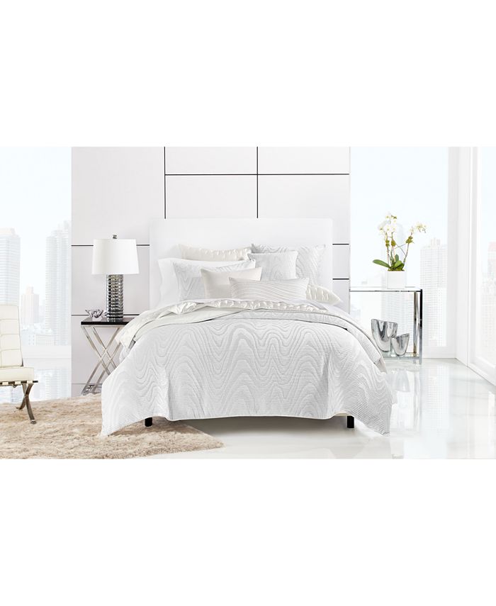 Hotel Collection CLOSEOUT! Moire Full/Queen Duvet Cover, Created for