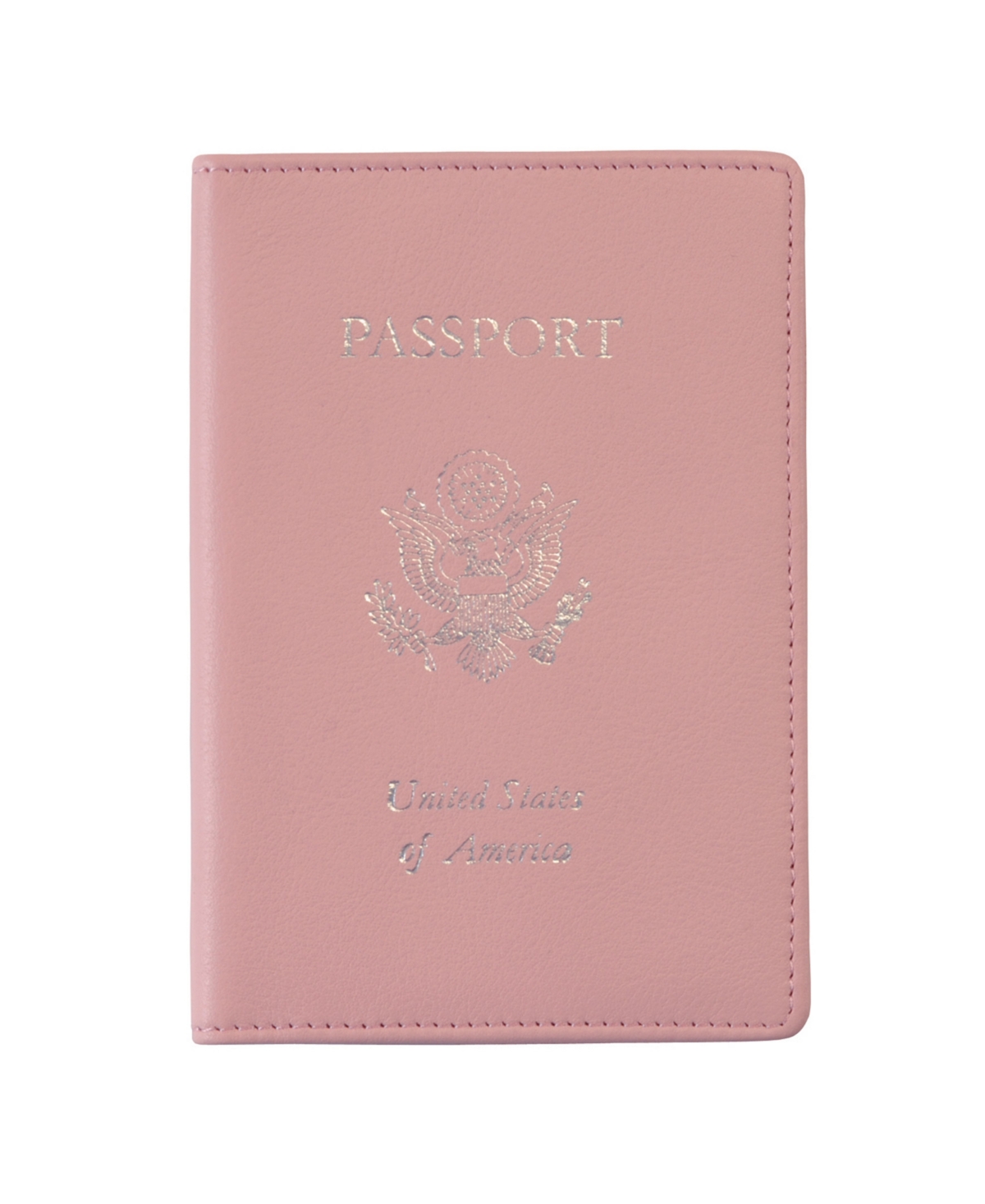 Men's Royce New York Foil Stamped Rfid Blocking Passport Case - Light Pink