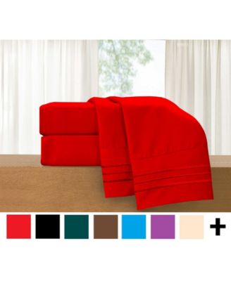 Luxury Soft Solid 6-Pc. Sheet Set, Queen