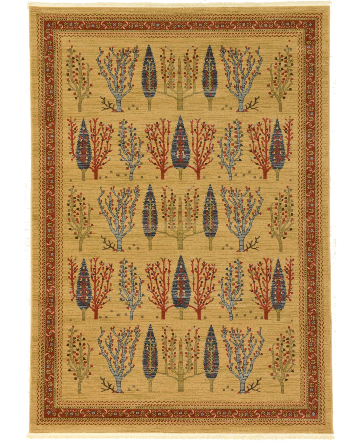 Bayshore Home Ojas Oja7 7' x 10' Area Rug - Tan