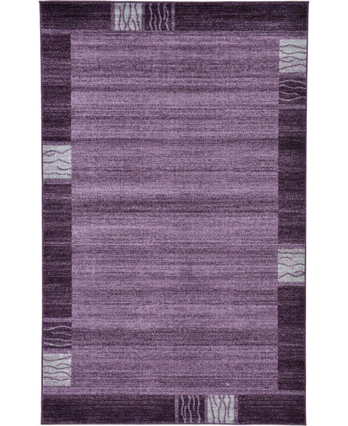 Bayshore Home Lyon Lyo1 5' x 8' Area Rug - Purple