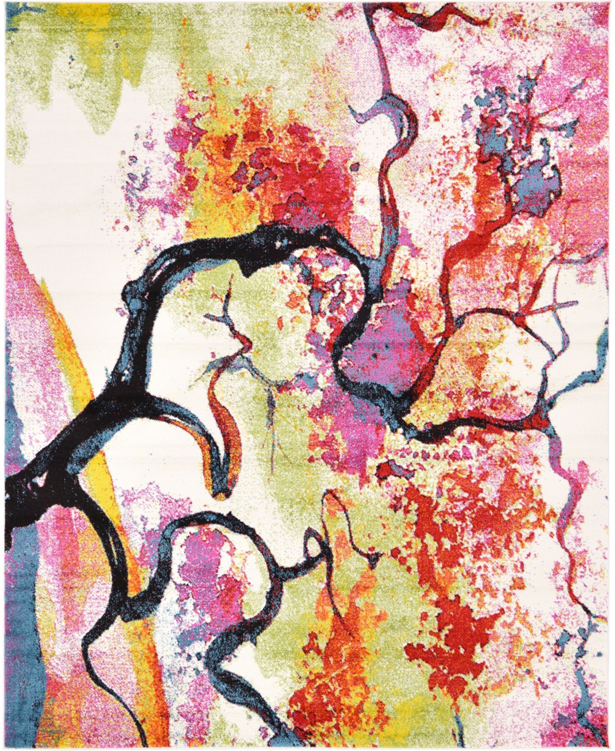 Bayshore Home Pari Par1 Ivory 8' x 10' Area Rug - Ivory