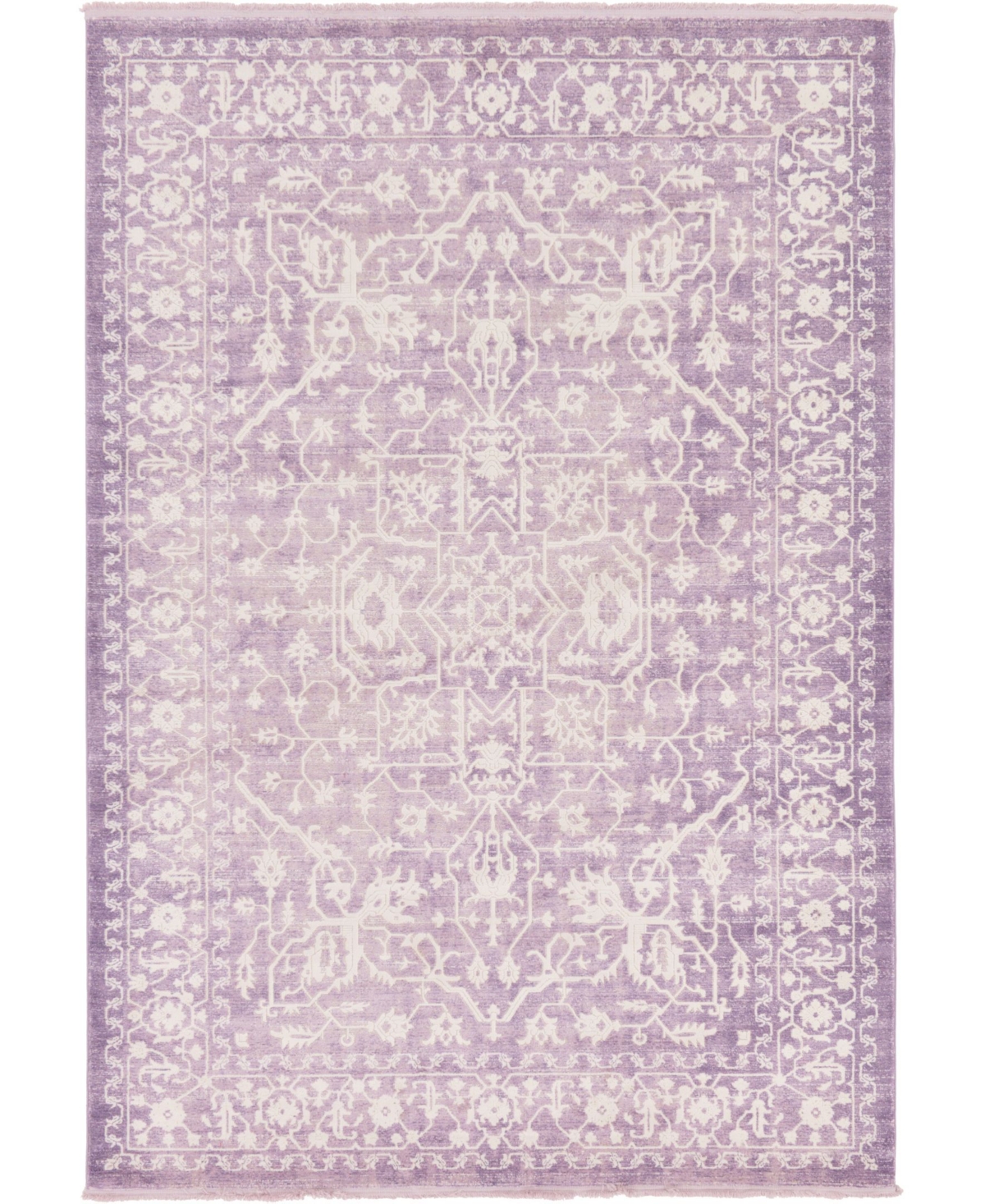 Bayshore Home Norston Nor1 7' x 10' Area Rug - Purple