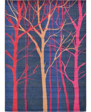 Bridgeport Home Newwolf New4 Blue 8' x 11' Area Rug at RugsBySize.com