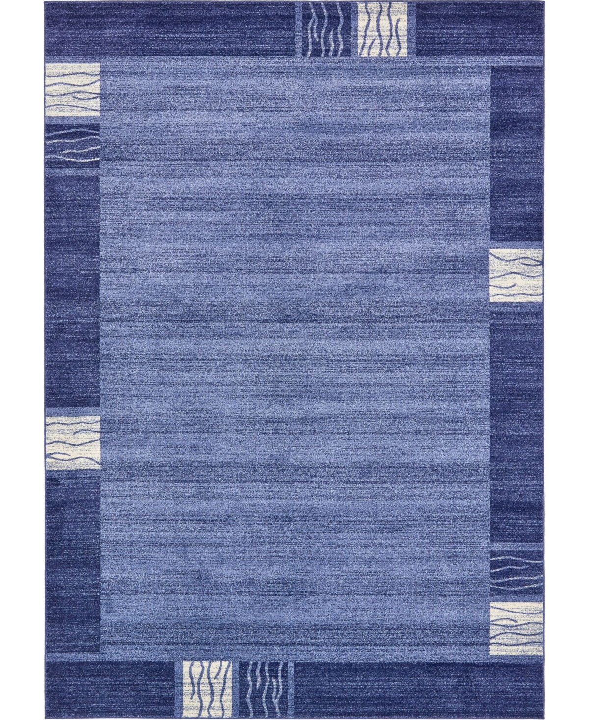 Bayshore Home Lyon Lyo1 8' x 11' 4in Area Rug - Navy Blue