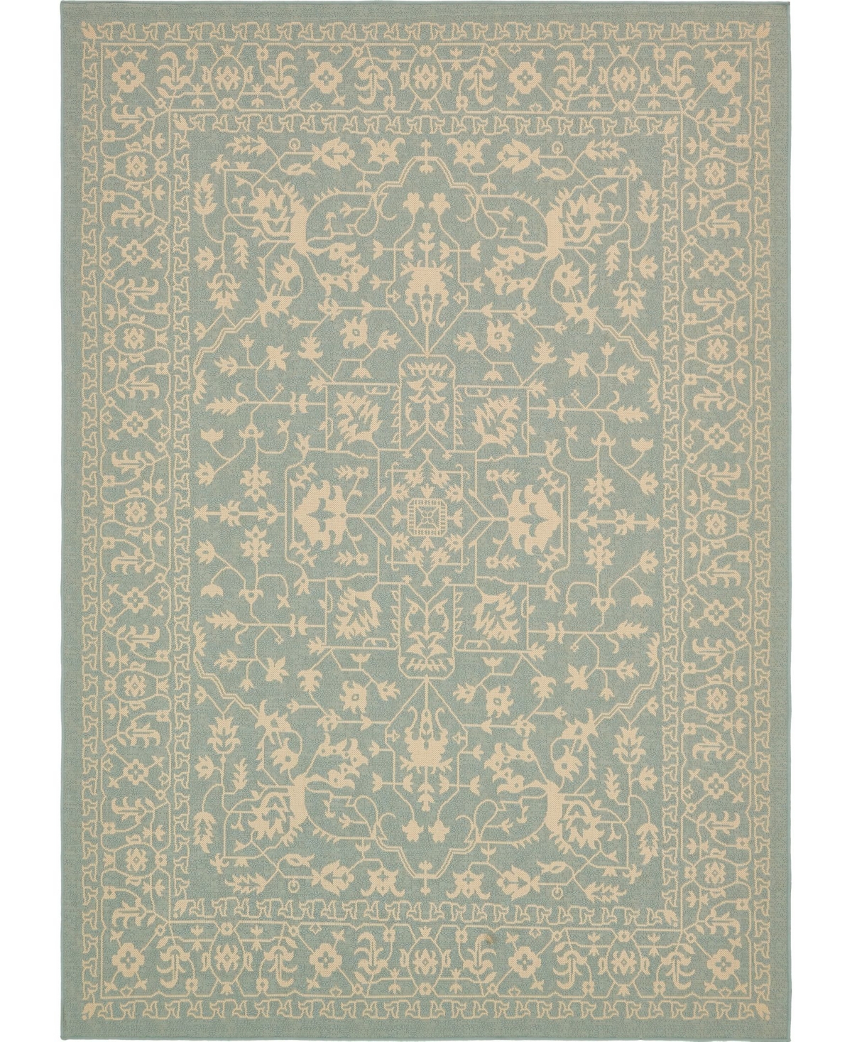 Bayshore Home Outdoor Pashio Pas6 8' x 11' 4in Area Rug - Light Blue