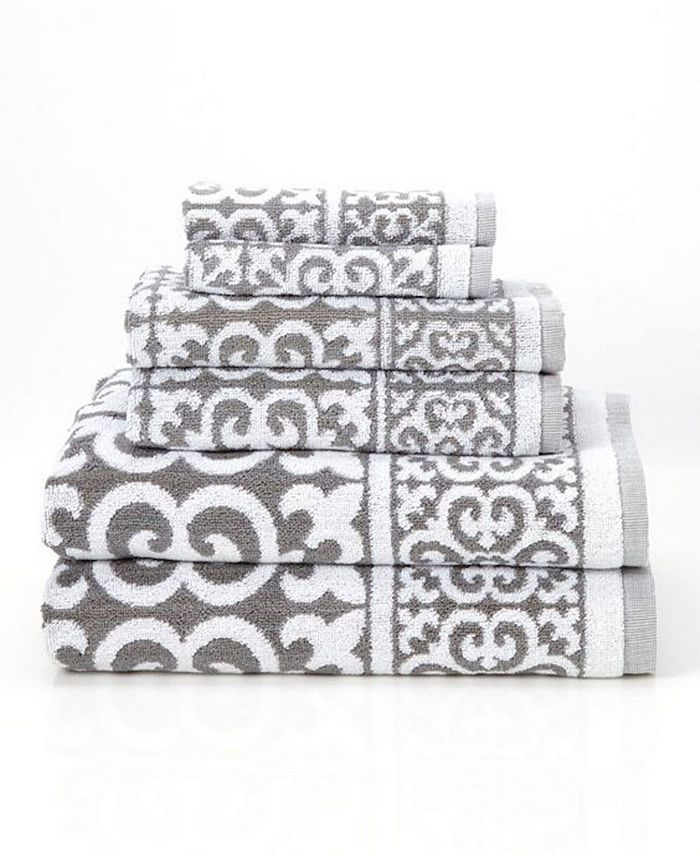 Cobra Arabesque 6-Piece 100% Cotton Bath Towel Set - Macy's