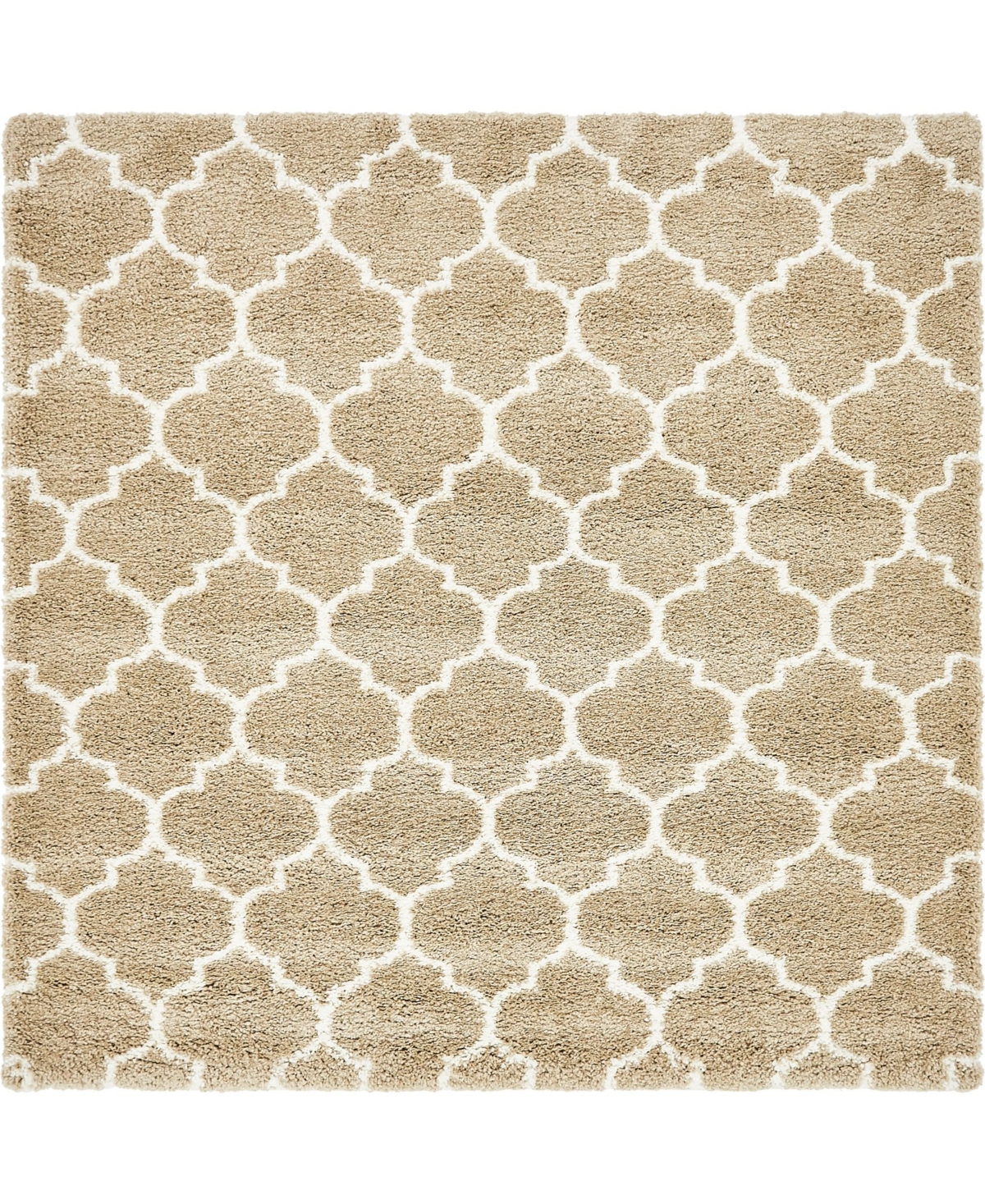Bayshore Home Fazil Shag Faz4 8' x 8' Square Area Rug - Taupe