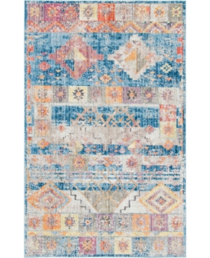 Bridgeport Home Nira Nir4 Blue 5' x 8' Area Rug