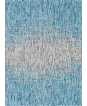 Bridgeport Home Pashio Pas7 Light Aqua 8' x 11' 4