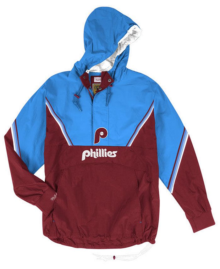 Mitchell & Ness Men's Philadelphia Phillies Anorak Half-Zip Pullover -  Macy's