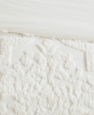 Viola Damask Tufted 3-Pc. Duvet Cover Set, King/California King