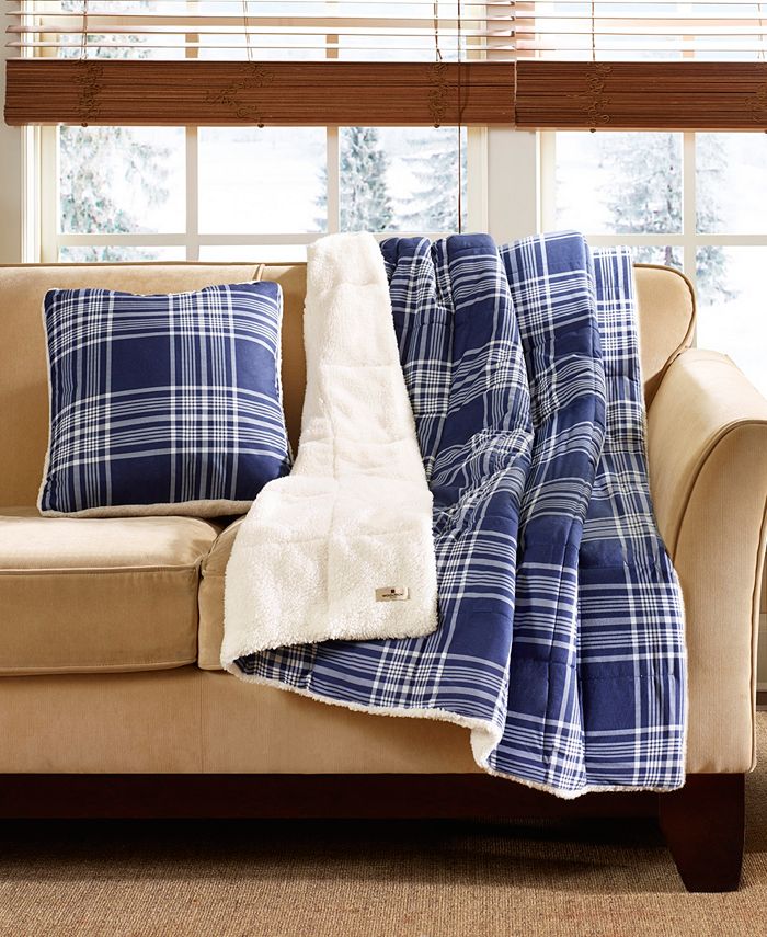 Woolrich Leeds 50" x 70" Softspun Down Alternative Oversized Throw Macy's