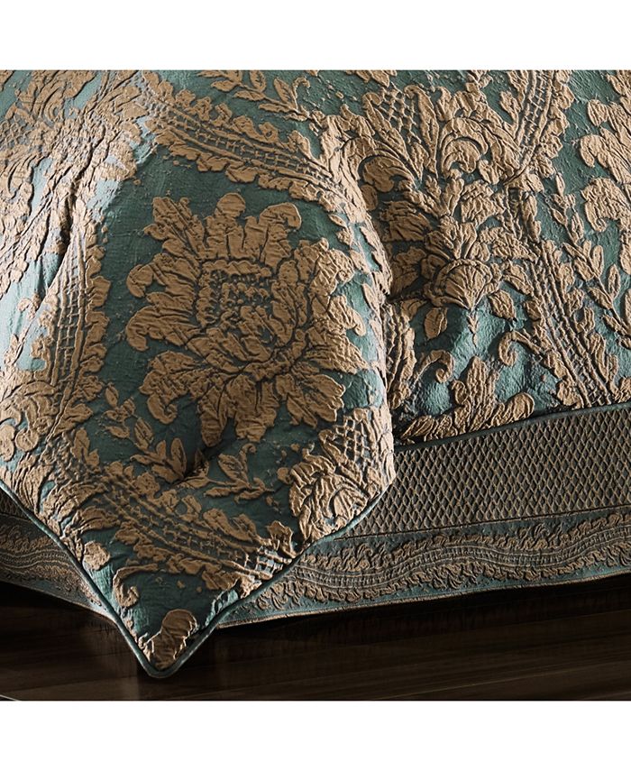 J Queen New York J Queen Montgomery Emerald Green King Comforter Set