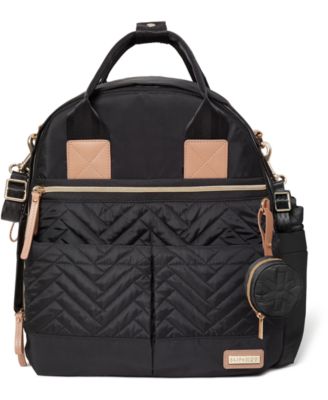 Skip Hop Suite Convertible Diaper Backpack 6 Piece Set - Black 100$