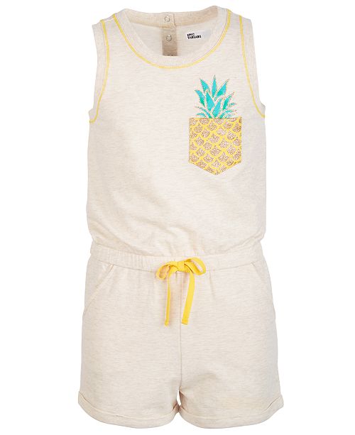 Epic Threads Big Girls Pineapple Knit Romper Created For Macy S