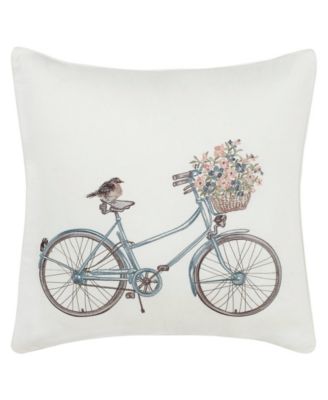 Laura Ashley - Bicycle Throw Pillow