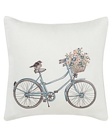 Bicycle Decorative Pillow, 20" x 20"