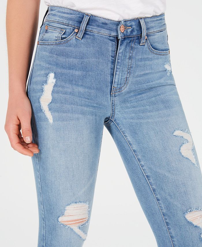 celebrity pink high rise ankle skinny