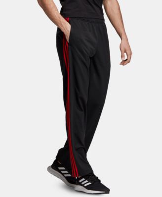 adidas solid men's black track pants