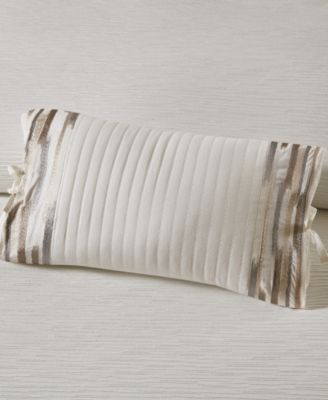 Hanae Embroidered Decorative Pillow, 12" x 20"