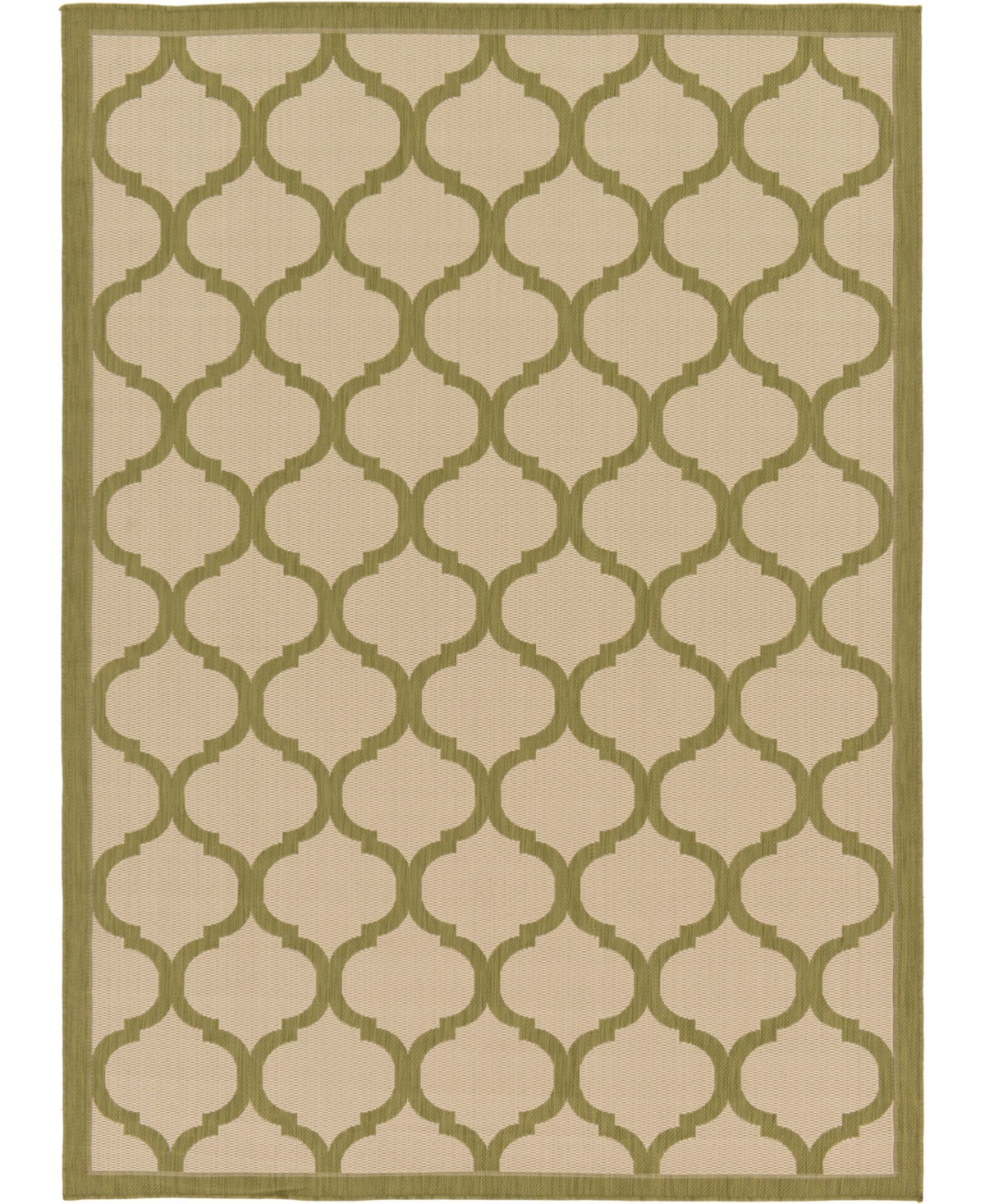 Bayshore Home Outdoor Pashio Pas5 Olive 7' x 10' Area Rug - Olive