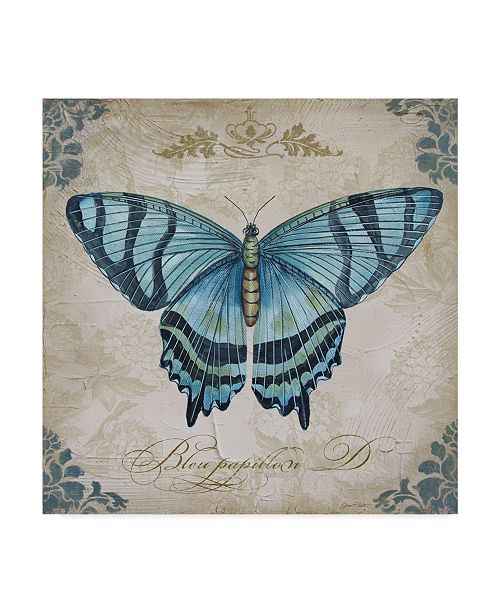 Trademark Global Jean Plout Large Blue Butterfly Canvas Art 18