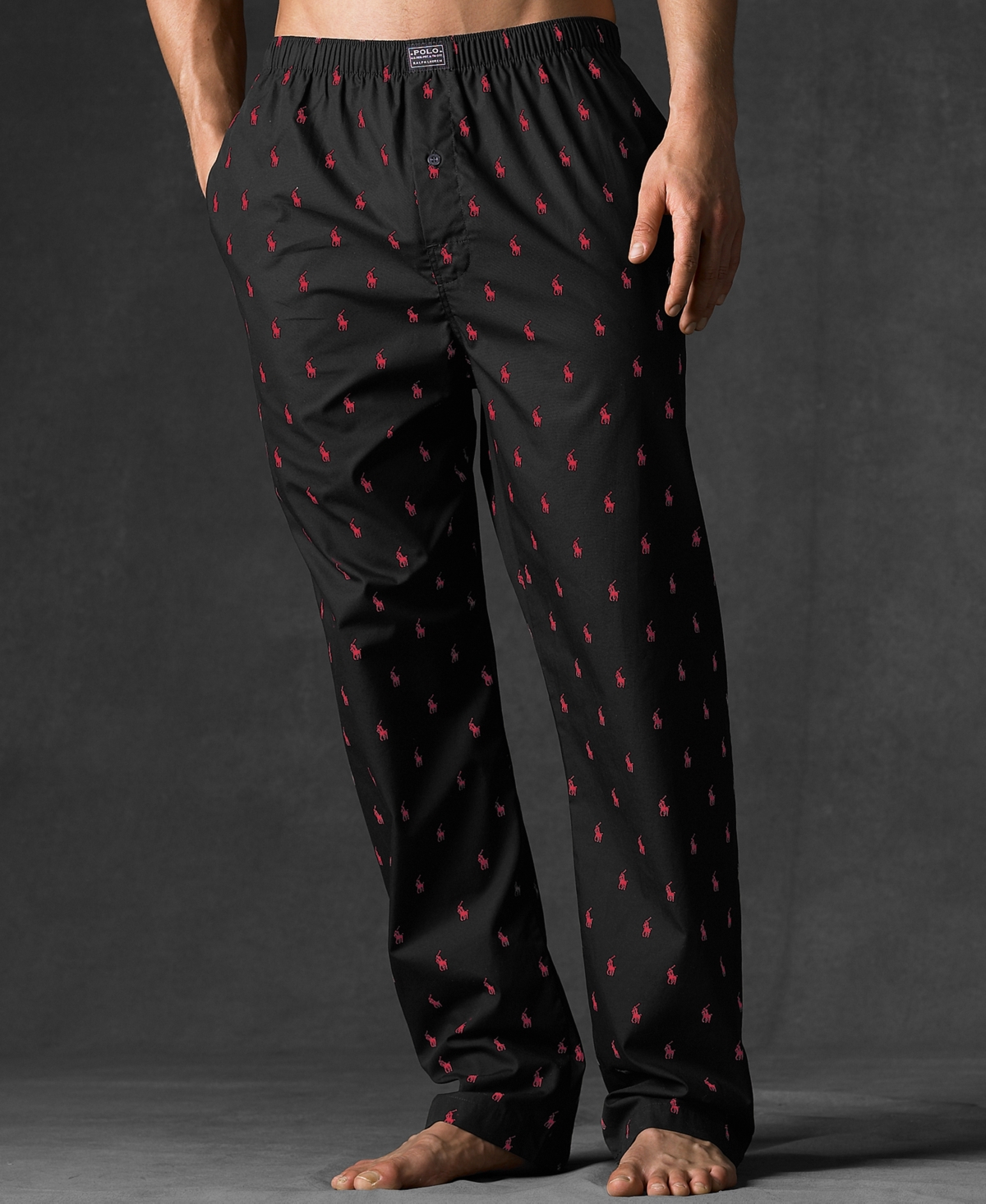 Men's Polo Player Pajama Pants - Navy