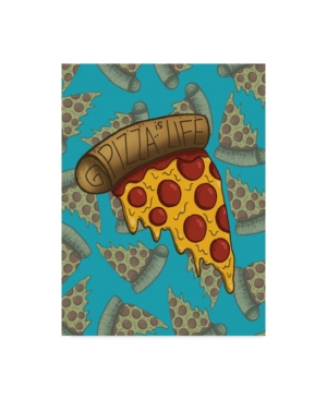 Trademark Global Lauren Ramer 'pizza Is Life' Canvas Art In Multi