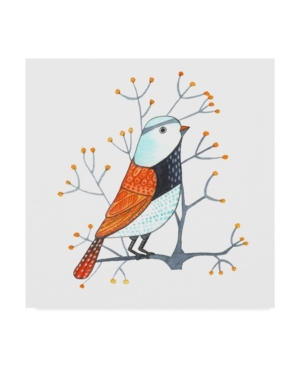 Trademark Global Michelle Campbell 'bird Design 3' Canvas Art In Multi