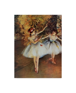 Trademark Global Masters Collection 'two Dancers On Stage' Canvas Art In Multi