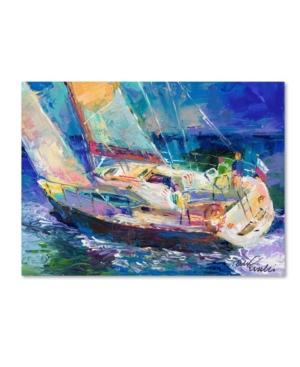 Trademark Global Richard Wallich 'sailboat' Canvas Art In Multi