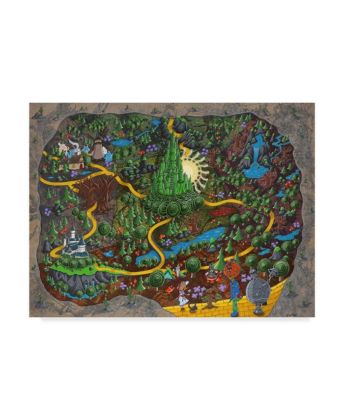 Trademark Global Jake Hose 'Off To See The Wizard' Canvas Art 14" x