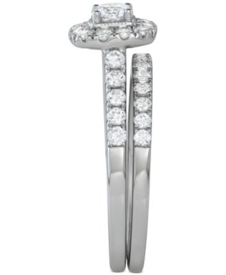 Diamond Halo Bridal Set (1 ct. t.w.) in 14k White, Yellow or Rose Gold