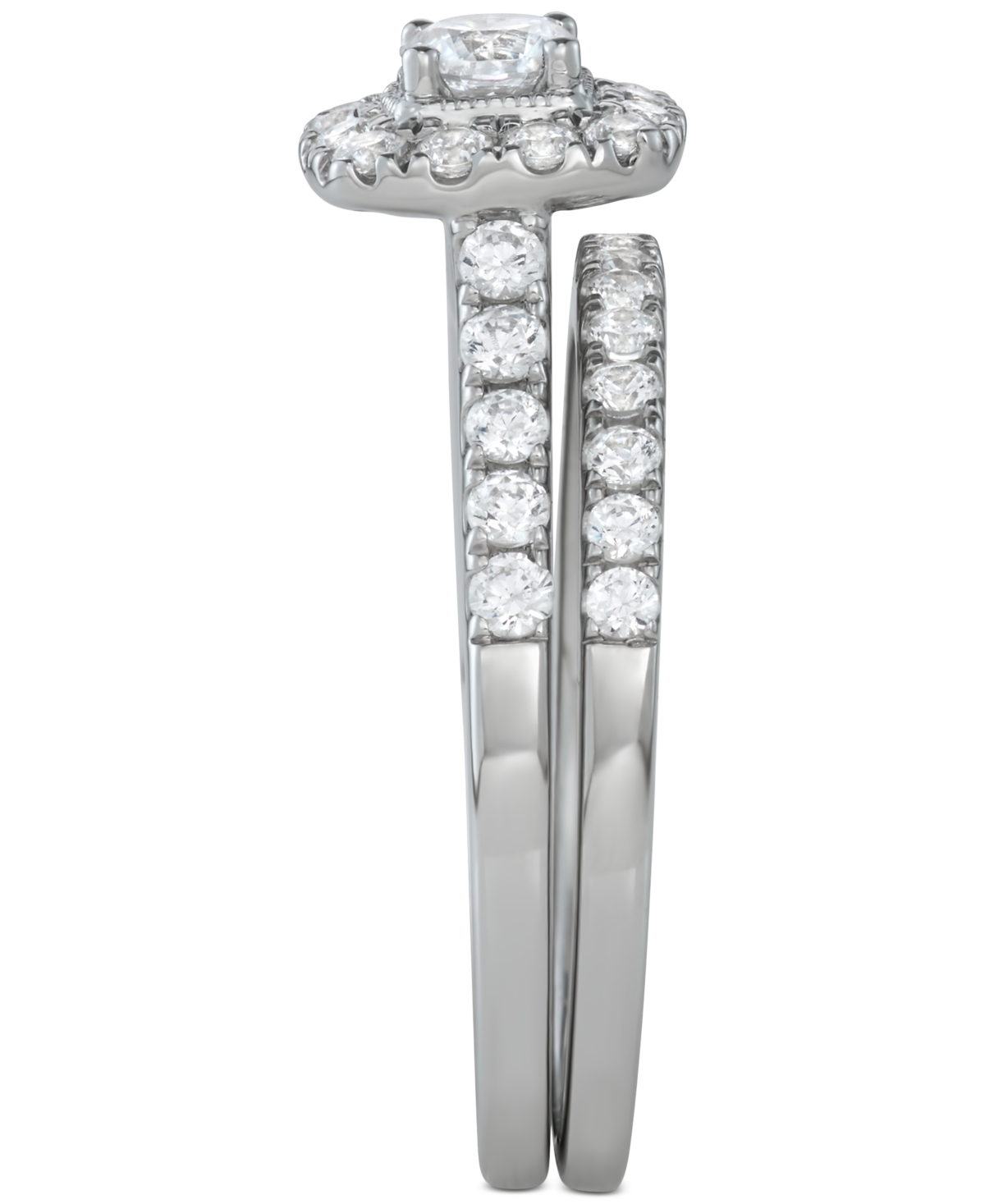 Diamond Halo Bridal Set (1 ct. t.w.) in 14k White, Yellow or Rose Gold