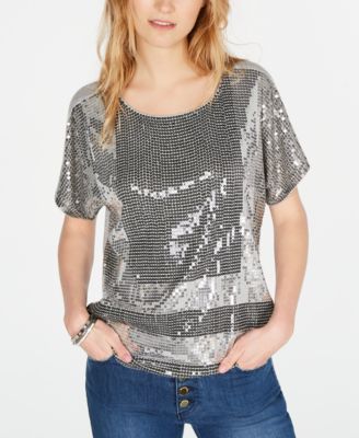 michael kors sequin t shirt