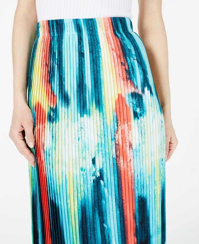 Elegy Knife Pleat Midi Skirt