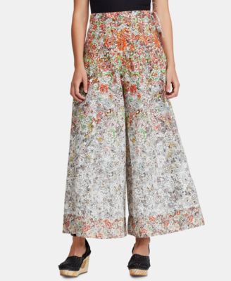 Free People - Sugar Magnolia Cotton Floral-Print Wide-Leg Pants