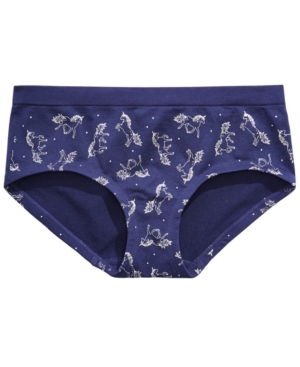 image of Maidenform Little & Big Girls Unicorn-Print Seamless Hipster Underwear