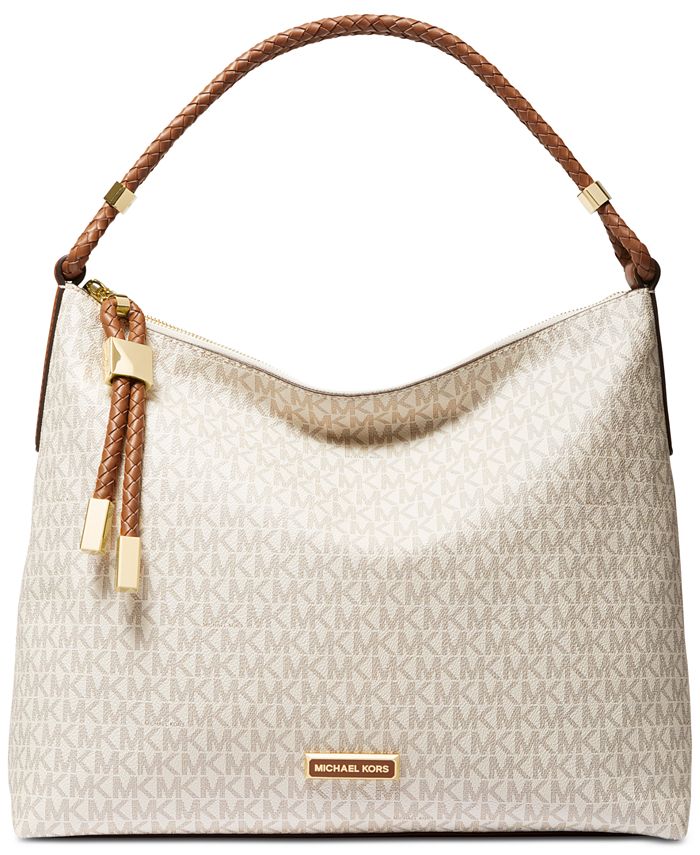 Michael Kors Lexington Signature Shoulder Bag & Reviews - Handbags &  Accessories - Macy's